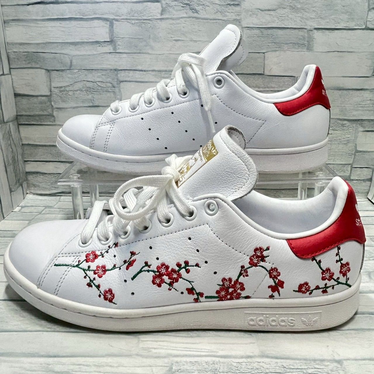 極美品・希少】adidas STAN SMITH 刺繍 梅 花柄 フラワー 25.5 