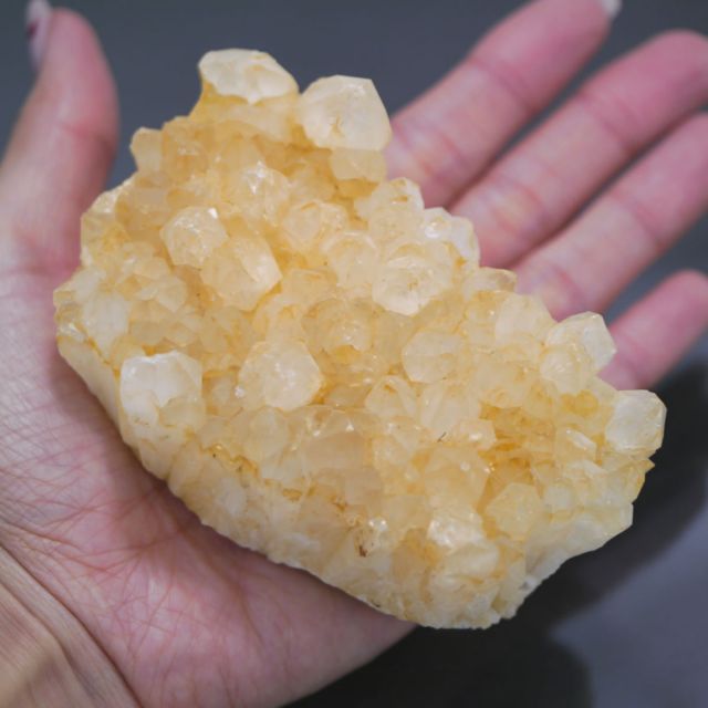 シトリンクラスター天然色 1点物 （約468g）/ 天然石・置き物 1点物