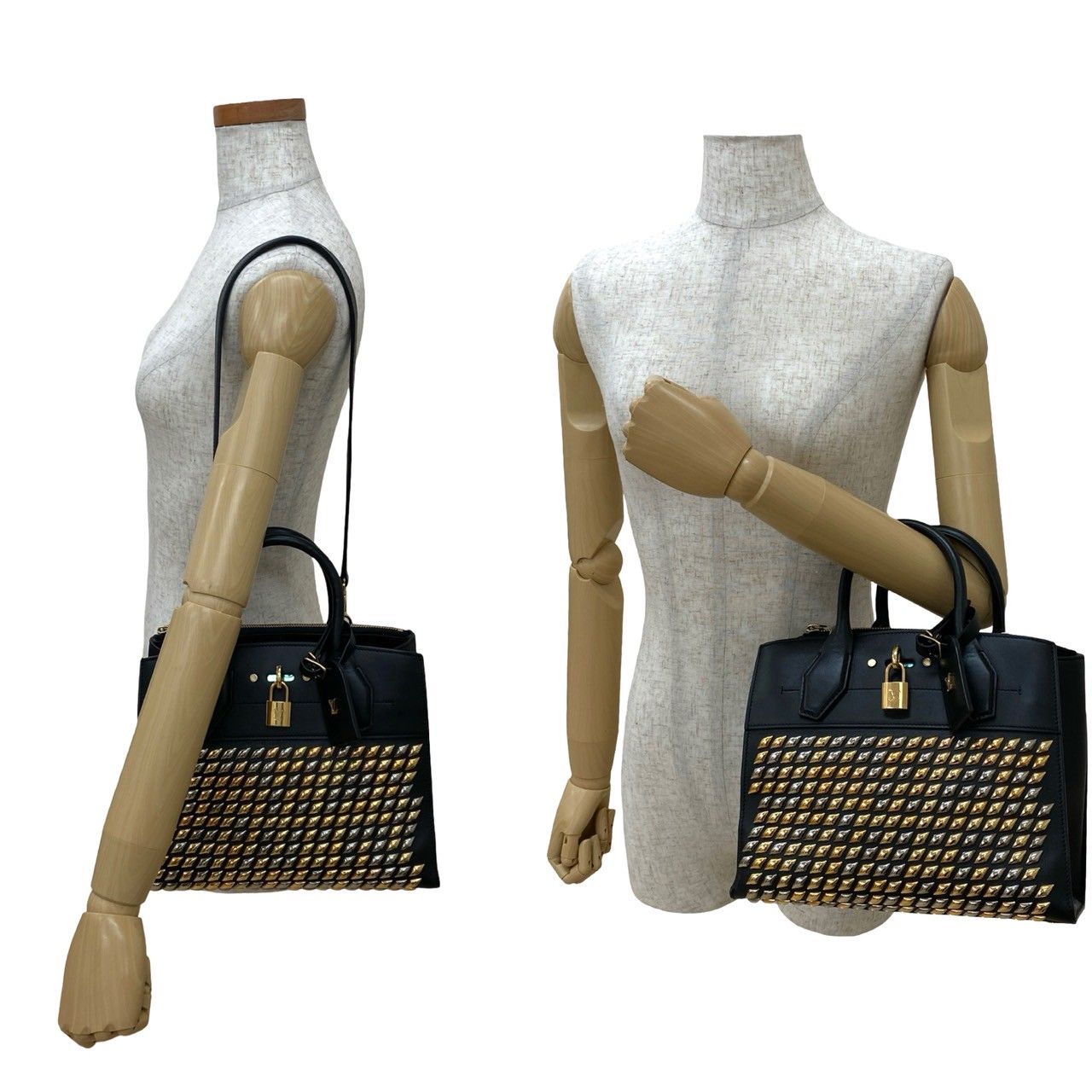 極 美品 LOUIS VUITTON ルイヴィトン シティ スティーマー PM スタッズ