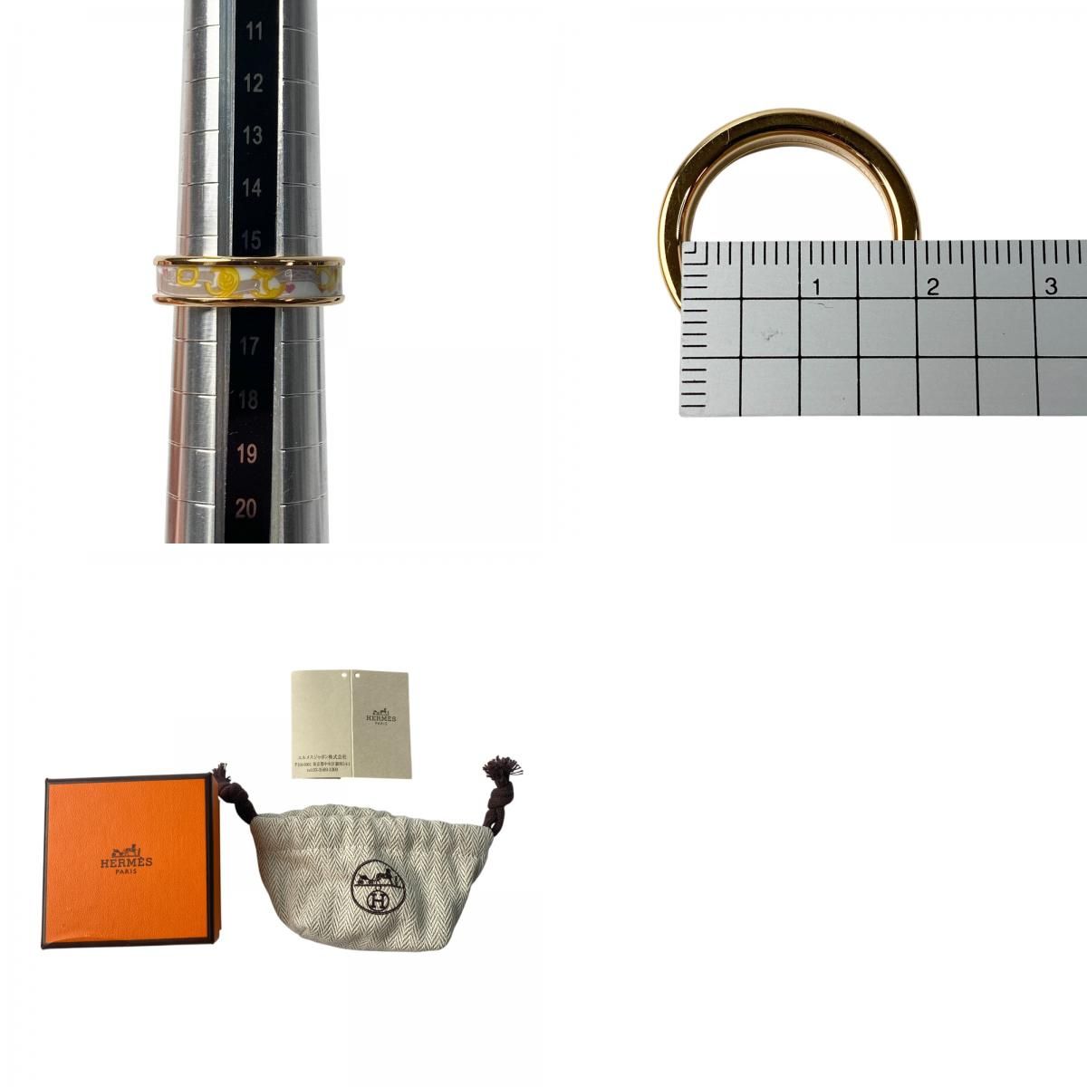 美品 エルメスHERMES ブリッド ドゥ ガラ ラヴ PM リング T57 HERMES - 美品 エルメス HERMES レディース ブリッド ドゥ ガラ