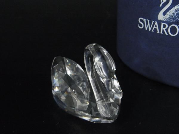 □新品□未使用□ SWAROVSKI スワロフスキー クリスタル 白鳥 オブジェ