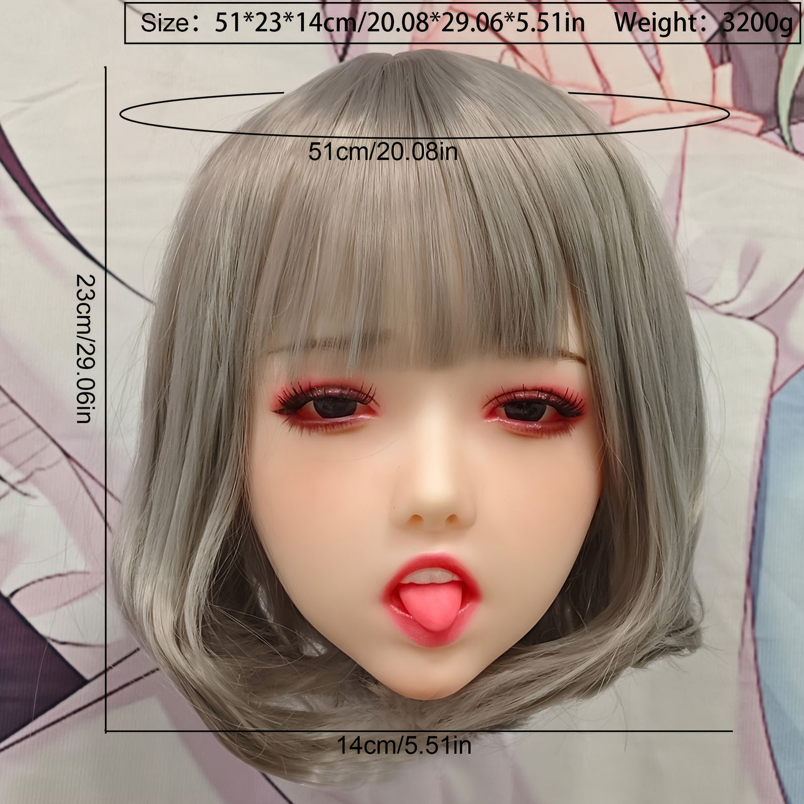 短い灰色の髪 -