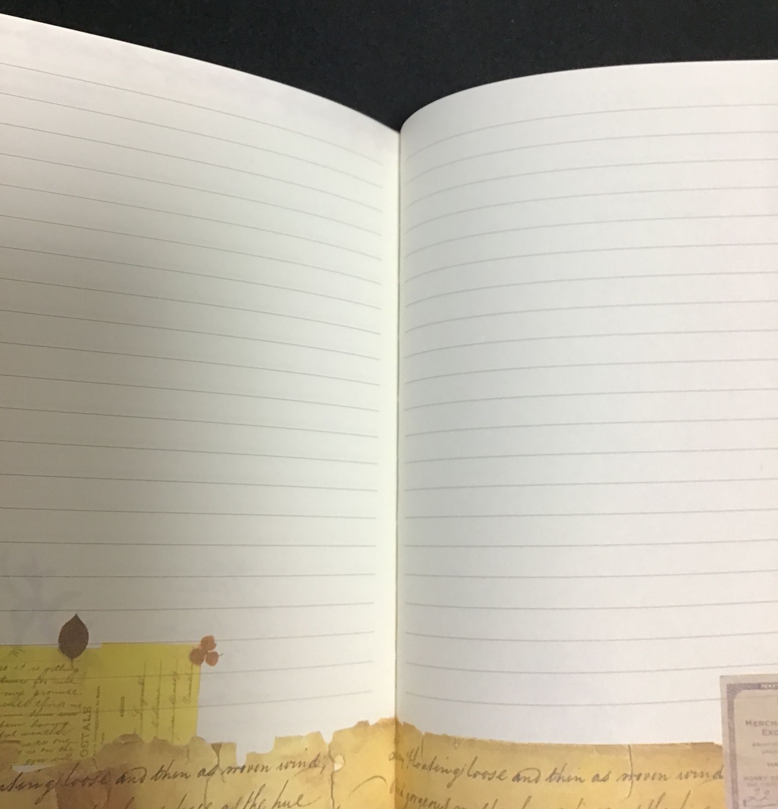 コラージュデザインのノート　日記　メモ　A5　ハードカバー