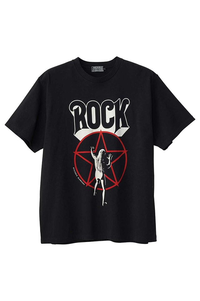 即完売必至！【ヒステリックグラマー】 MUSIC STORES Tシャツ MUSIC STORES Tシャツ（Tシャツ/カットソー）｜HYSTERIC GLAMOUR