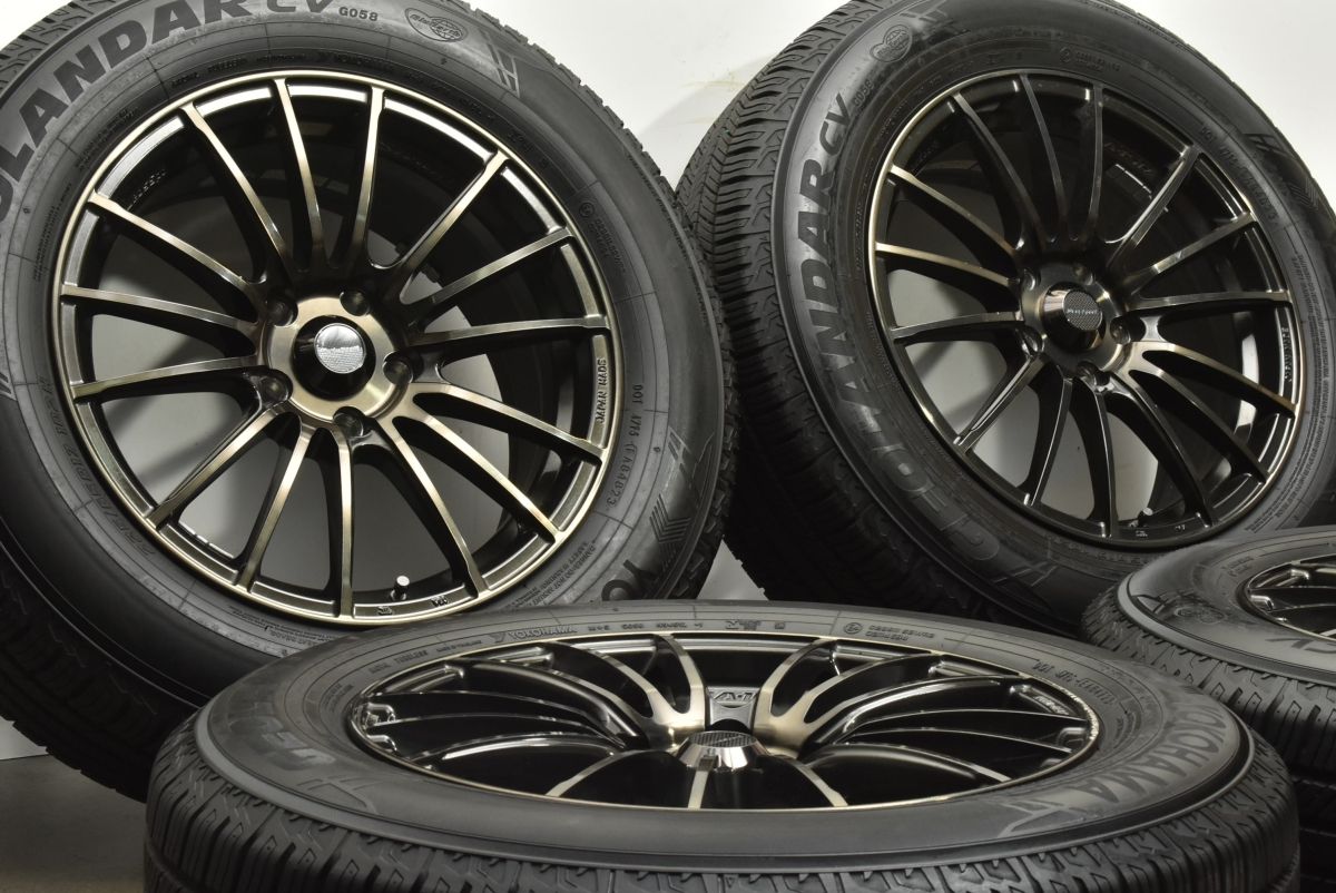 225/65R17⭐️YOKOHAMA⭐️CV⭐️グロスブラック⭐️アルミセット⭐️4本