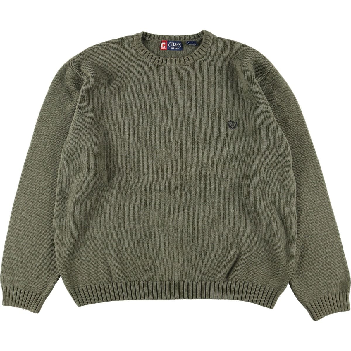 古着 チャップス CHAPS コットンニットセーター メンズXL/eaa369994