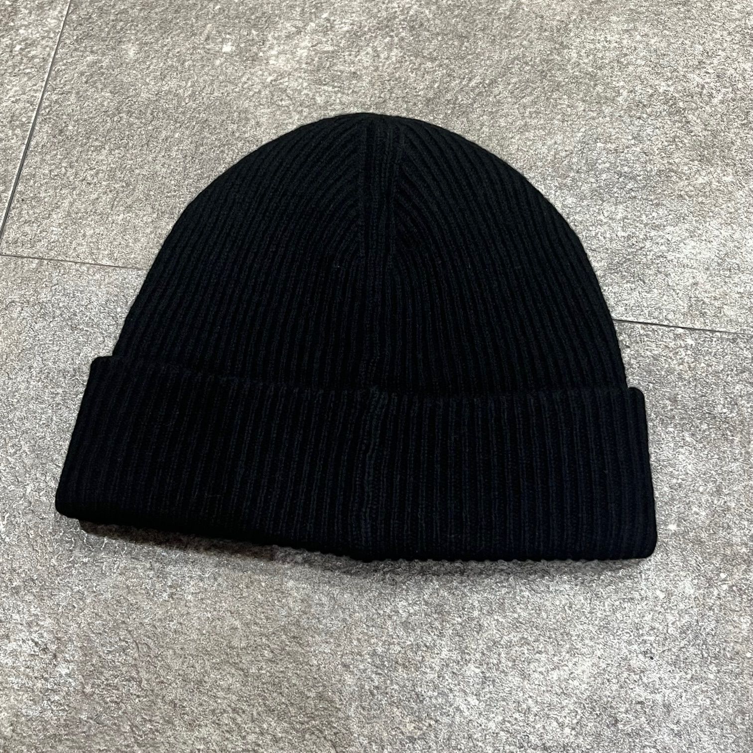 美品 WARREN LOTAS ロゴ 刺繍 カシミヤ ニット帽 ビーニー ウォーレン 