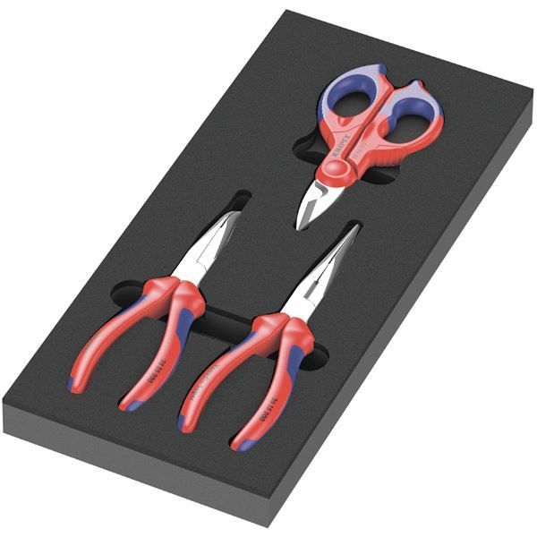 WERA ヴェラ 3点組 KNIPEX プライヤー ハサミセット フォームインサート付 150181 工具 作業工具 ツール DIY 道具