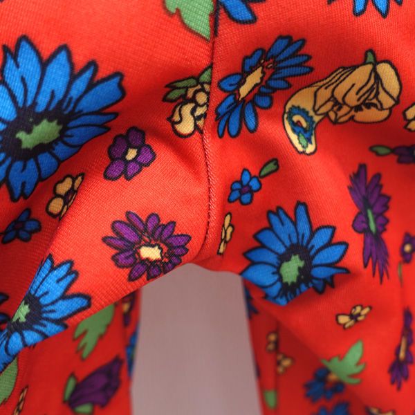 美品】RODEO CROWNS adidasトラックジャケット オレンジ花柄 adidas 花