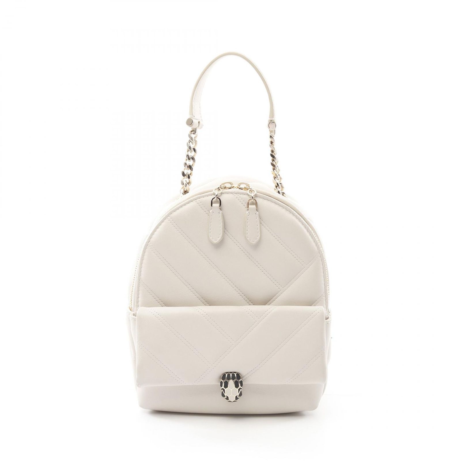 ブルガリ BVLGARI リュックサック バックパック セルペンティ ホワイト 