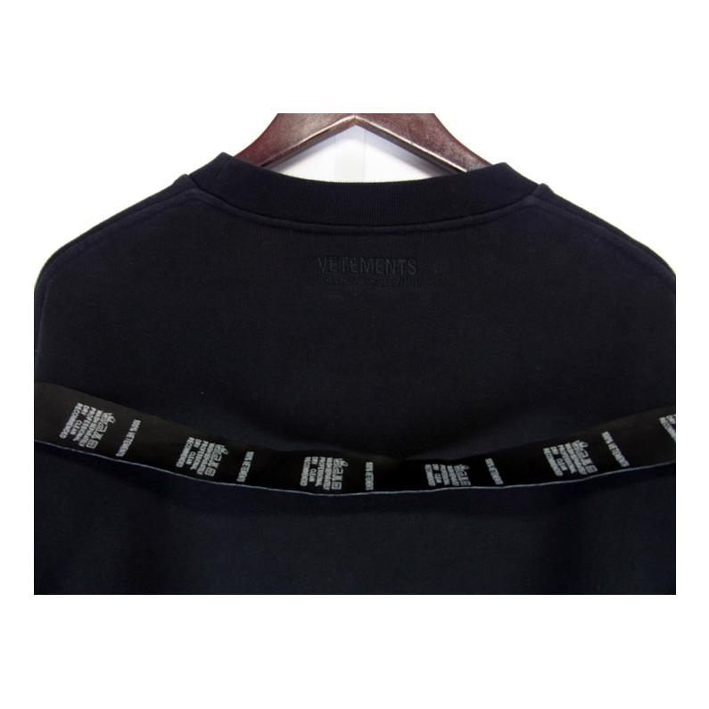 ヴェトモン VETEMENTS □ 18SS 【 Tape Logo Crewneck MSS18TR54 】 テープ ロゴ クルーネック スウェット  トレーナー w17058 - メルカリ