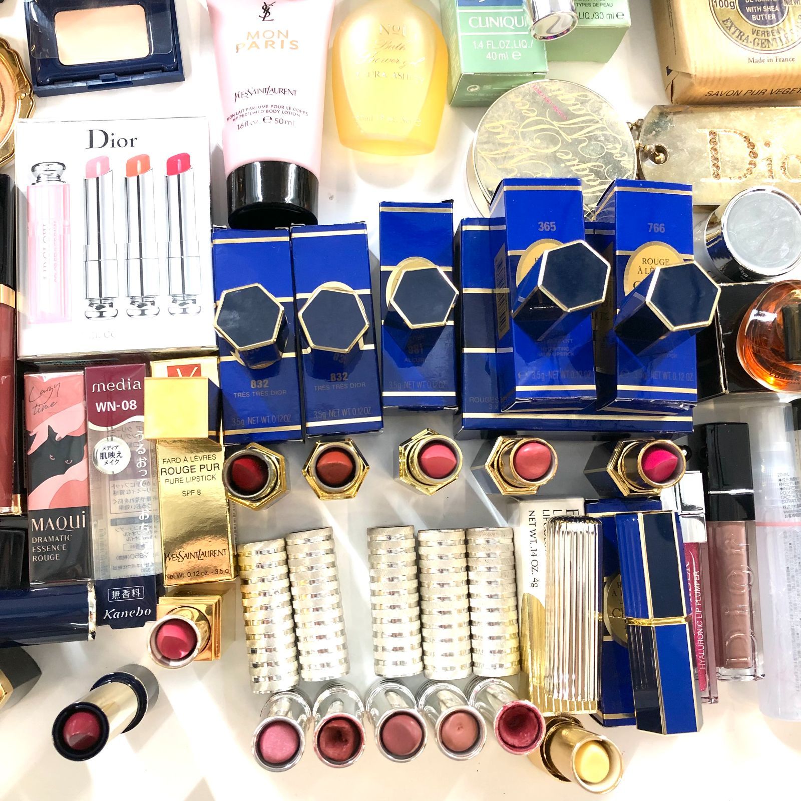 大量 デパコス プチプラ 化粧品 まとめ シャネル イヴサンローラン ディオール ディオール シャネル YSL ランコム 等 コスメ 大量まとめ 90点以上