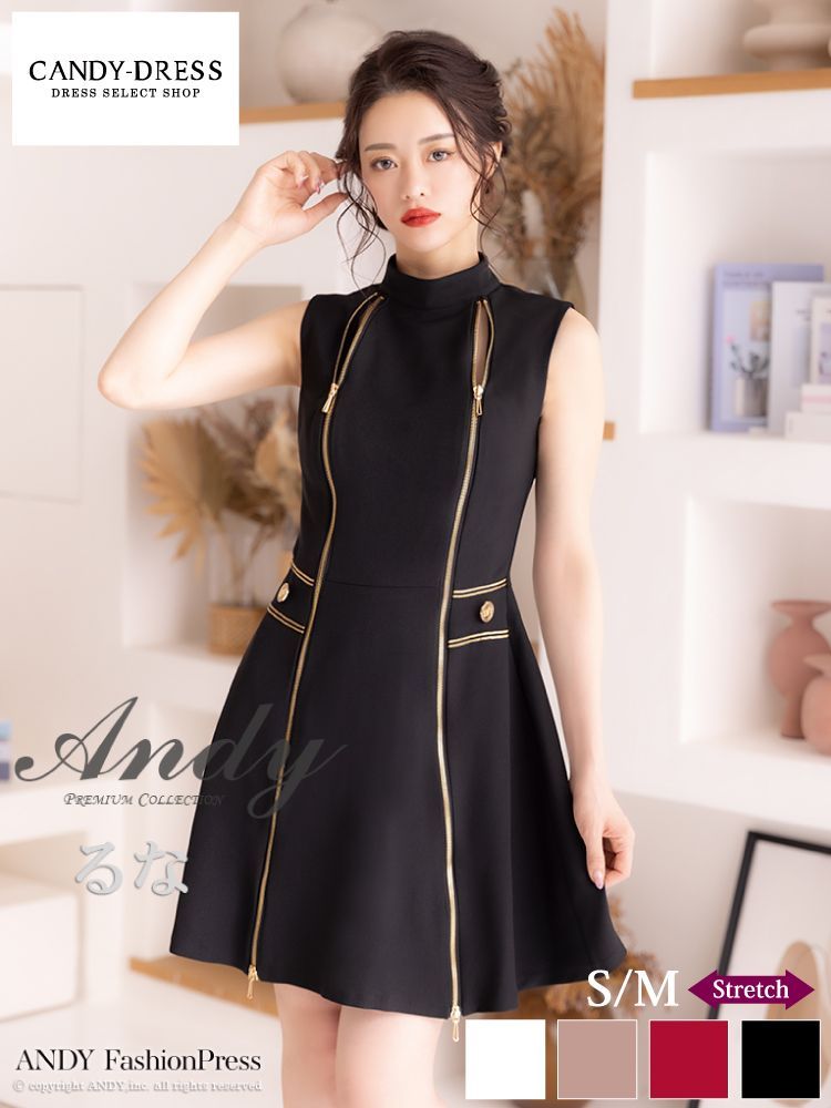 andy ドレス Sサイズ アンディドレス ピンク レース タイトフィット