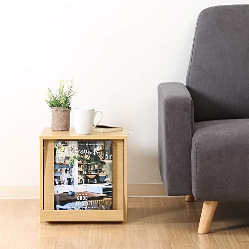 不二貿易 キューブボックス フラップ扉 幅34.5×奥行35×高さ34.5cm ナチュラル 収納 自由 99892 MARWIL-DEMENAGEMENTS_CH