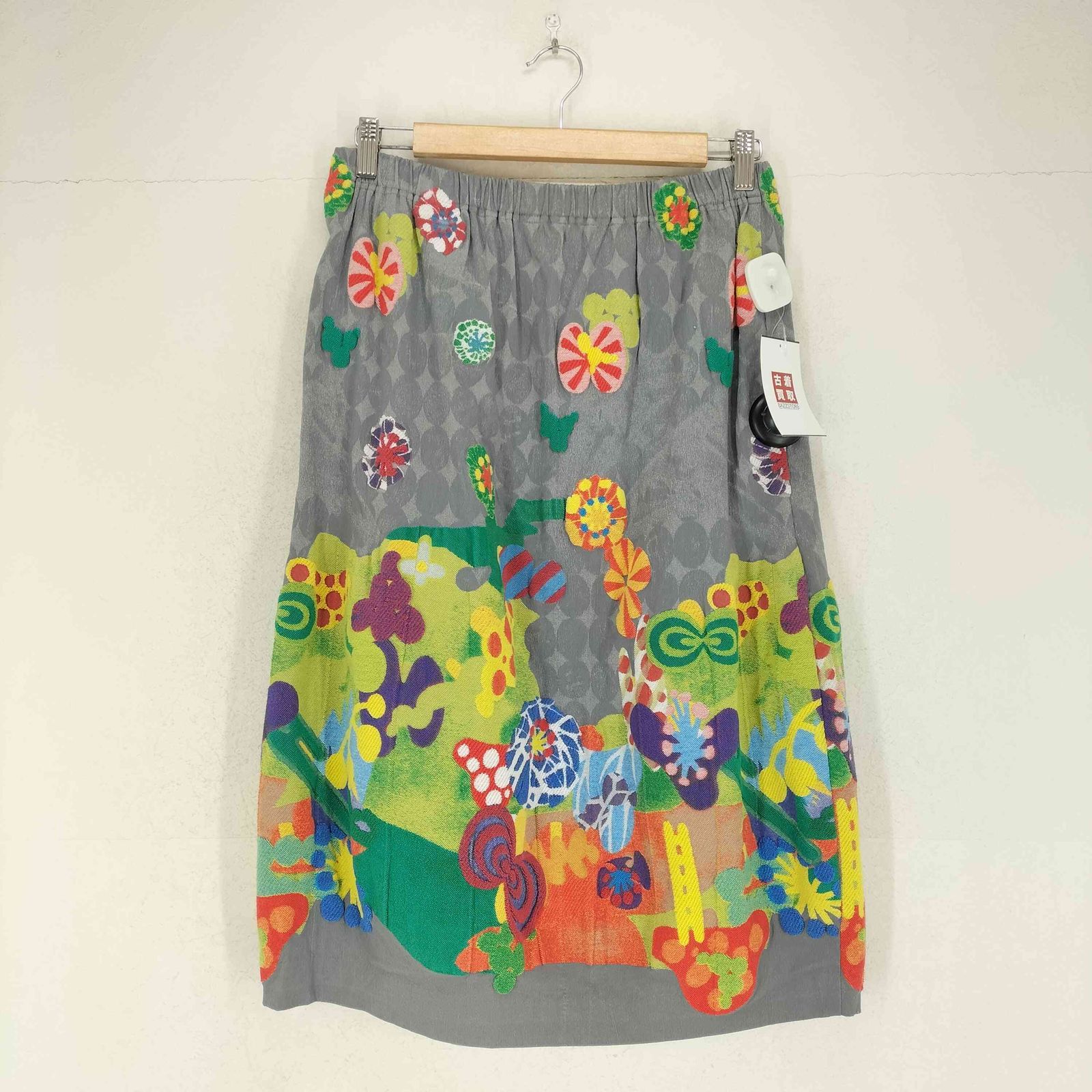 イッセイミヤケハート ISSEY MIYAKE HaaT 総柄刺繍デザインスカート レディース 3