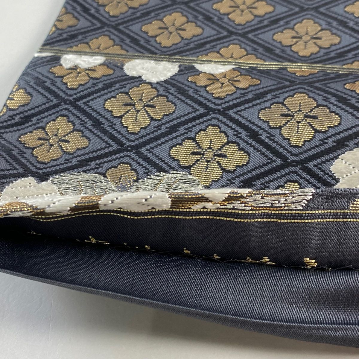 袋帯 美品 逸品 山口美術織物 落款 山口弘躬監修 桜 花菱 金銀糸