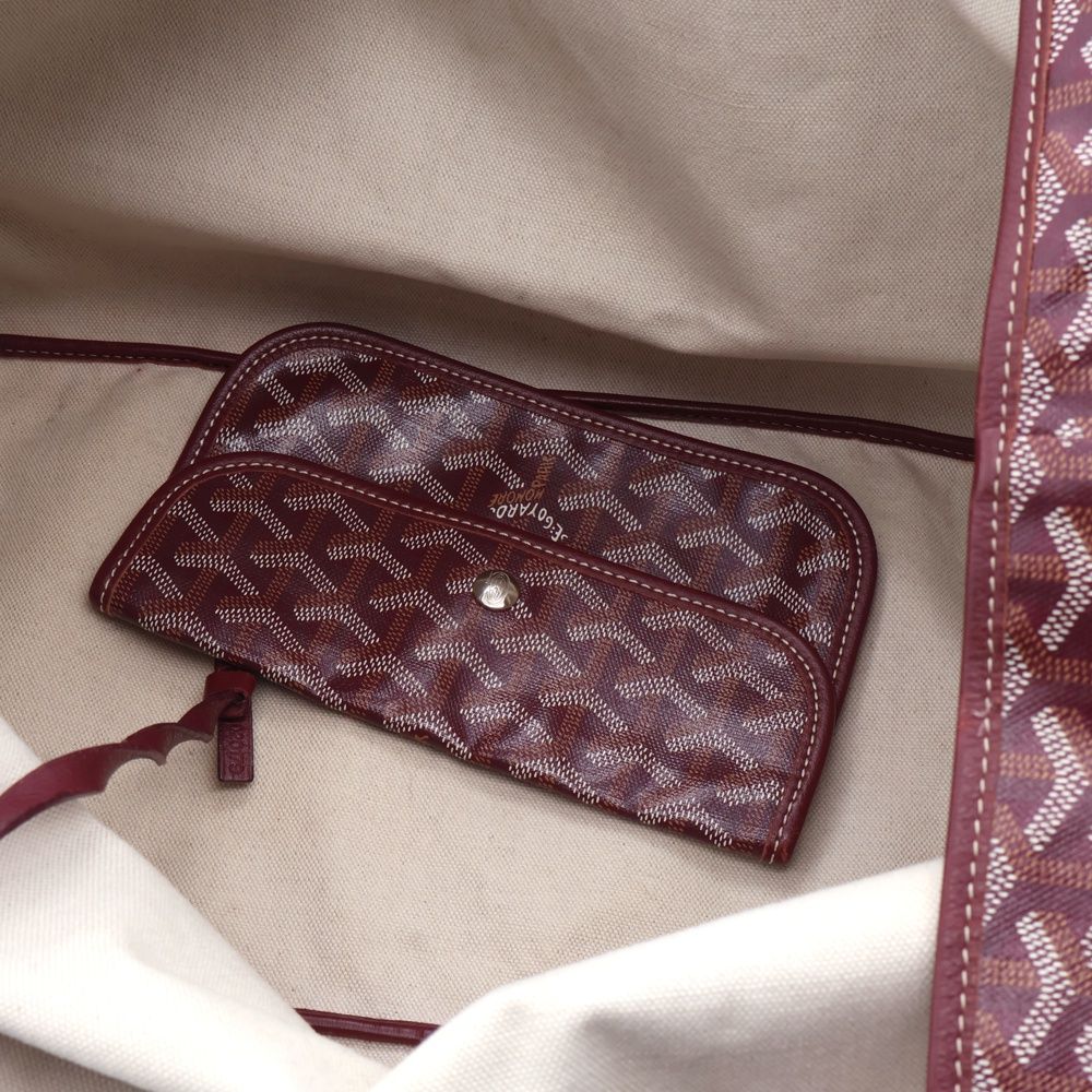 GOYARD サン・ルイGM バーガンディ GOYARD (ゴヤール) SAINT LOUIS TOTE GM サンルイ ヘリンボーン