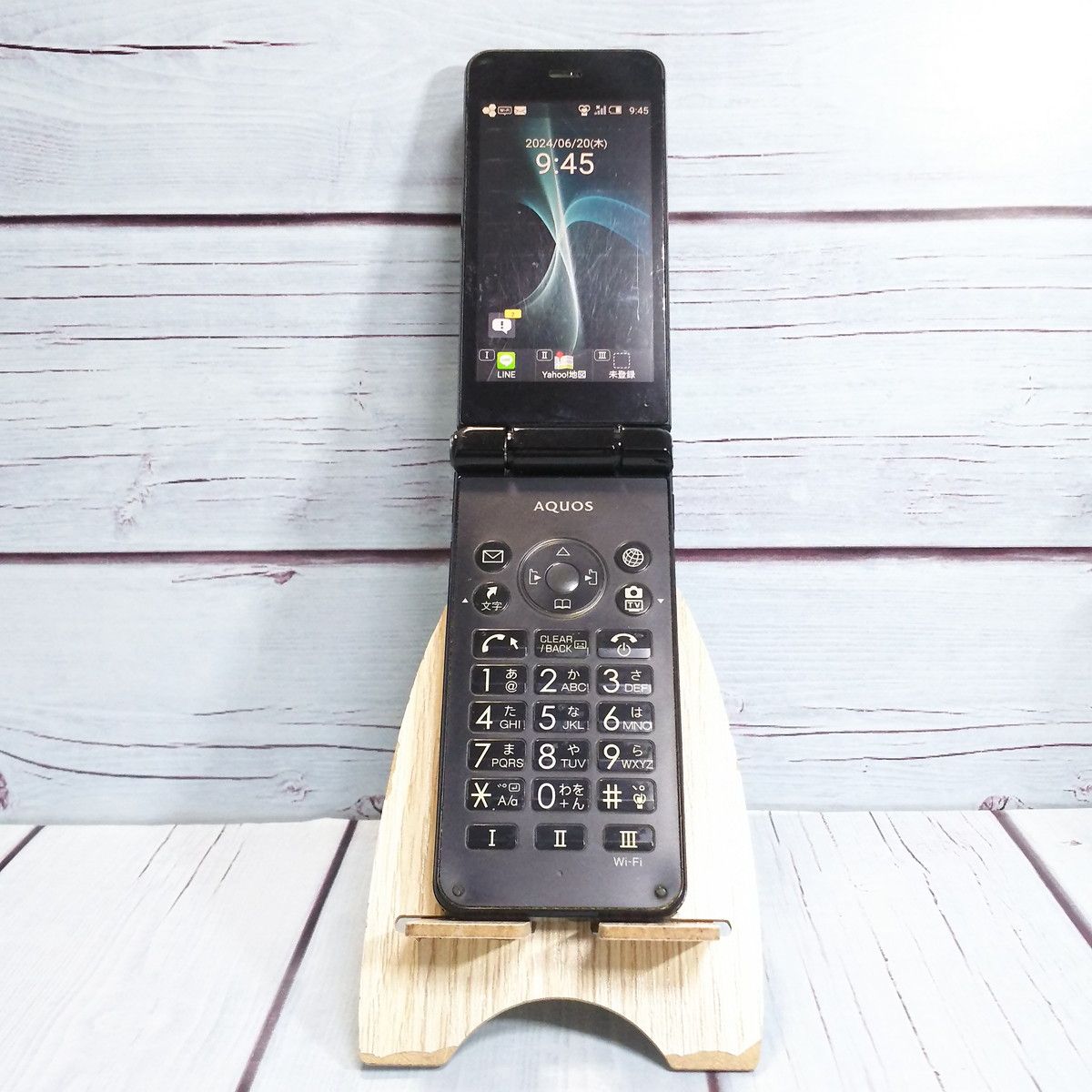 【送料無料】Softbank 601SH AQUOS ケータイ2 BLACK ブラック 本体 白ロム [訳あり] SIMロック解除済み SIMフリー 520132