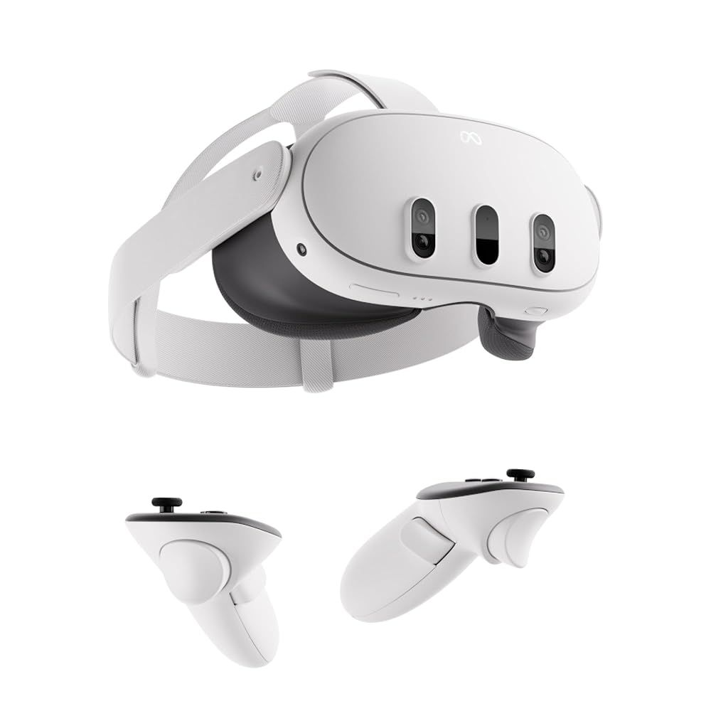 Meta Quest 3 512GB | 最もパワフルなMeta Quest | コントローラー付きのオールインワンVR MRヘッドセット