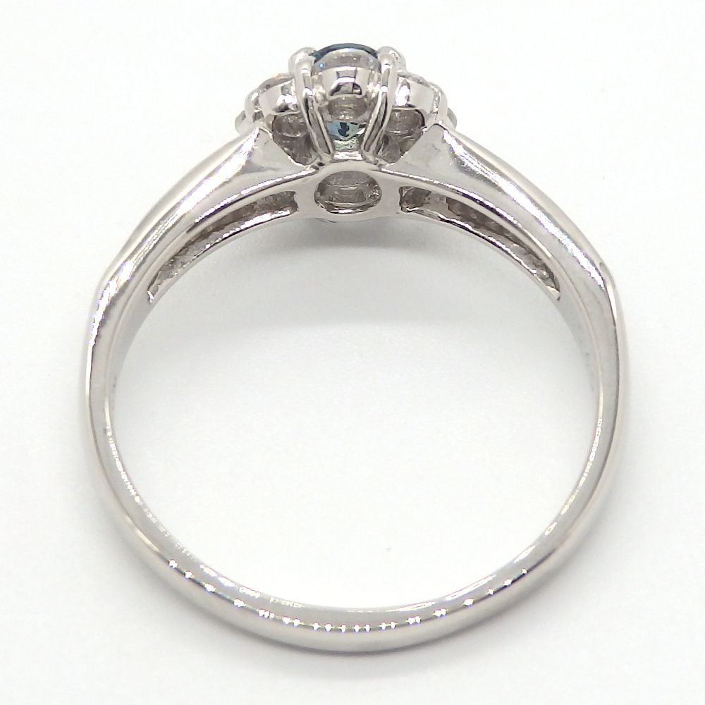 Pt900 プラチナ アレキサンドライト 0.40ct ダイヤモンド 0.63ct 指輪
