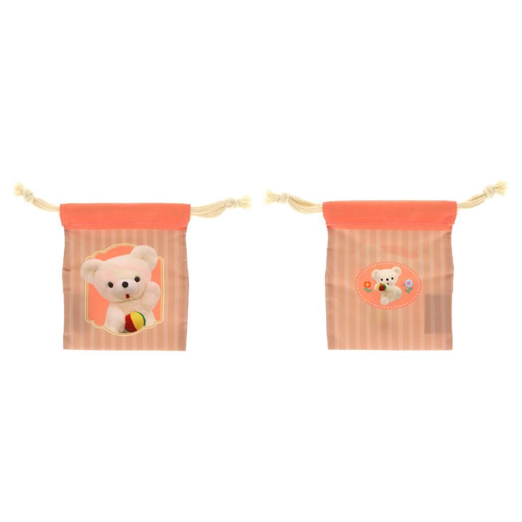 メール便】レトロぬいぐるみこれくしょん 巾着袋 ミニ巾着 全6種の内