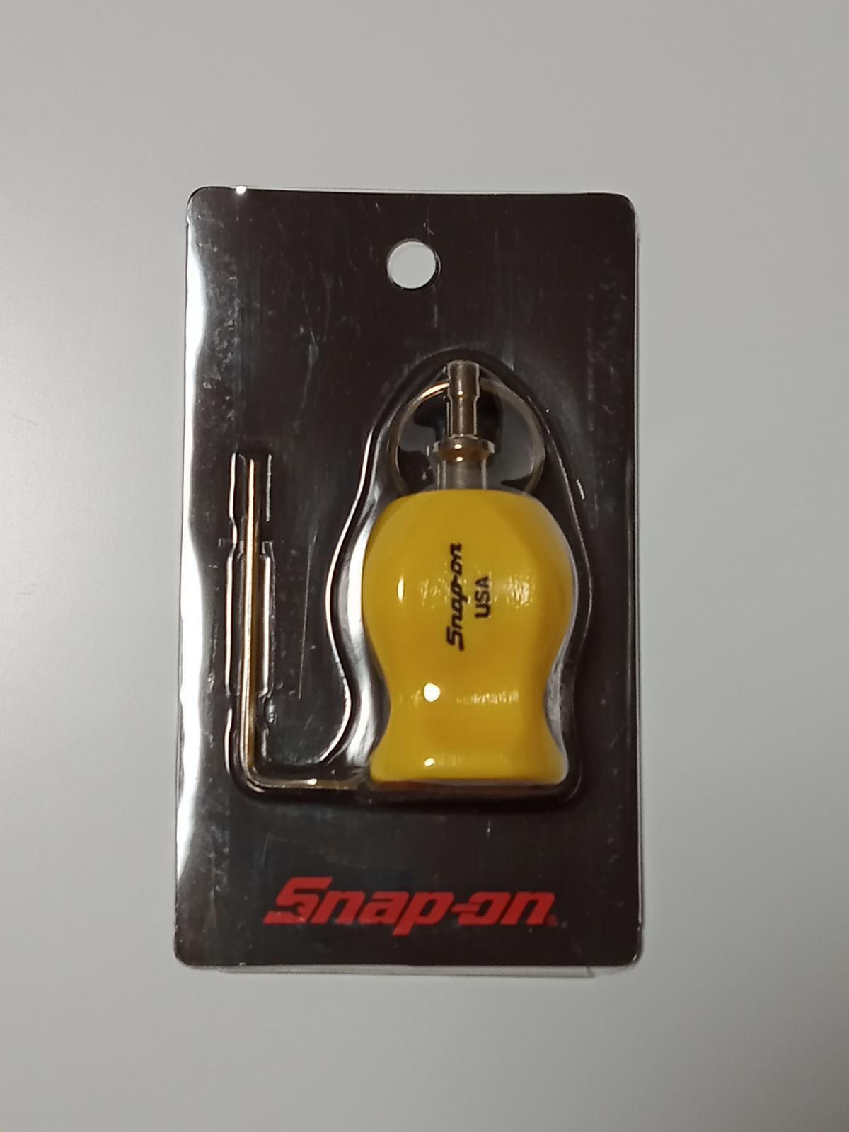 スナップオン グリップキーホルダー Snap-on イェロー