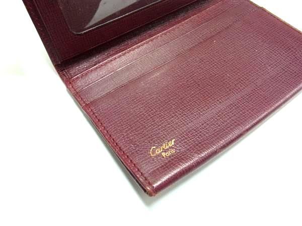 Cartier カルティエ カードケース パスケース 名刺入れ ワインカラー