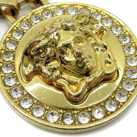 ヴェルサーチ メデューサ GP ラインストーン ネックレス