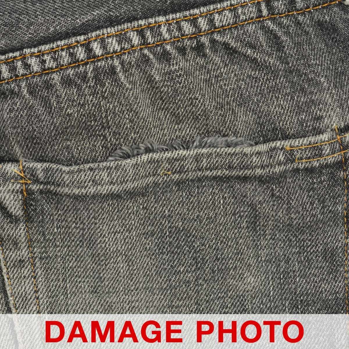 DENIME】旧ドゥニーム BIG-E型 セルビッチ ブラックデニムパンツ