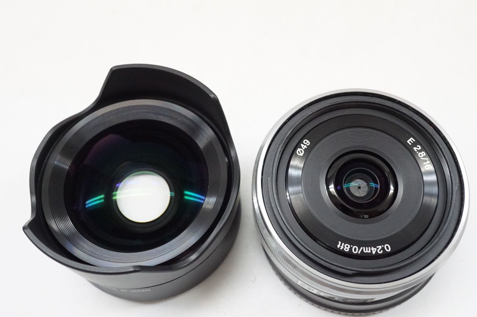 ソニーE16mm F2.8レンズ＋VCL-ECU2ウルトラワイドコンバーター。 SONY