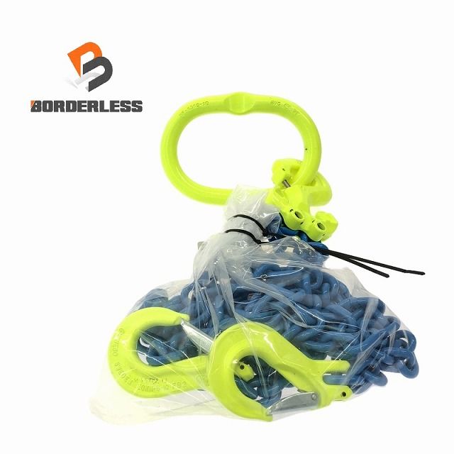 ☆未使用品☆マーテック チェーンスリング TG2 2本吊りセット 線径8mm 全長約2m 荷重3.4ton 長さ調節可能 チェンスリング 玉掛け 101667
