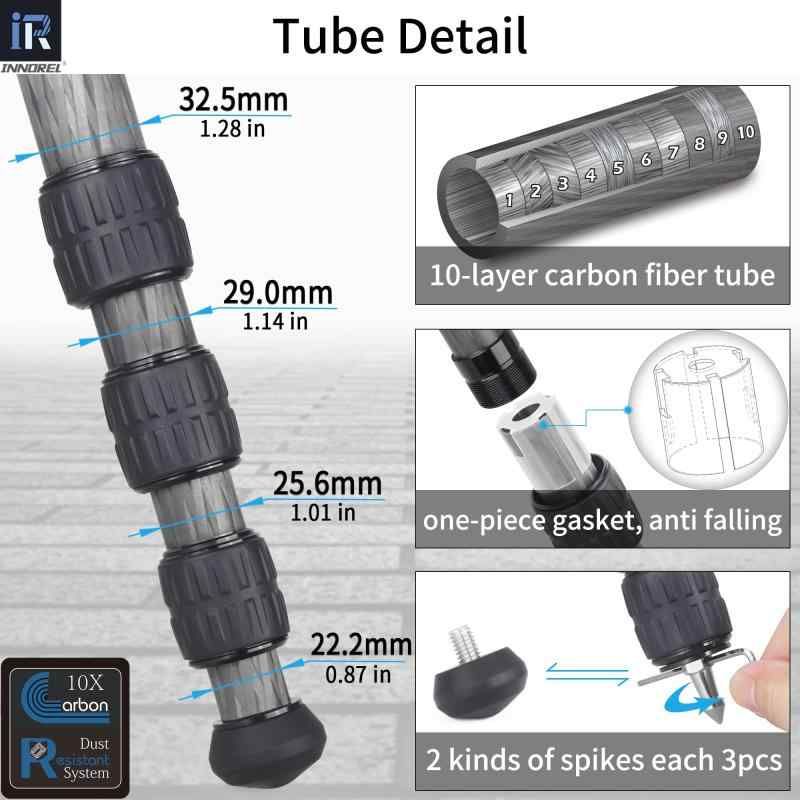 美品 Innorel Traveller トラベラー カーボン 三脚 モノポッド Amazon | カーボン 三脚 大型 INNOREL カメラ三脚 30KG 耐荷重