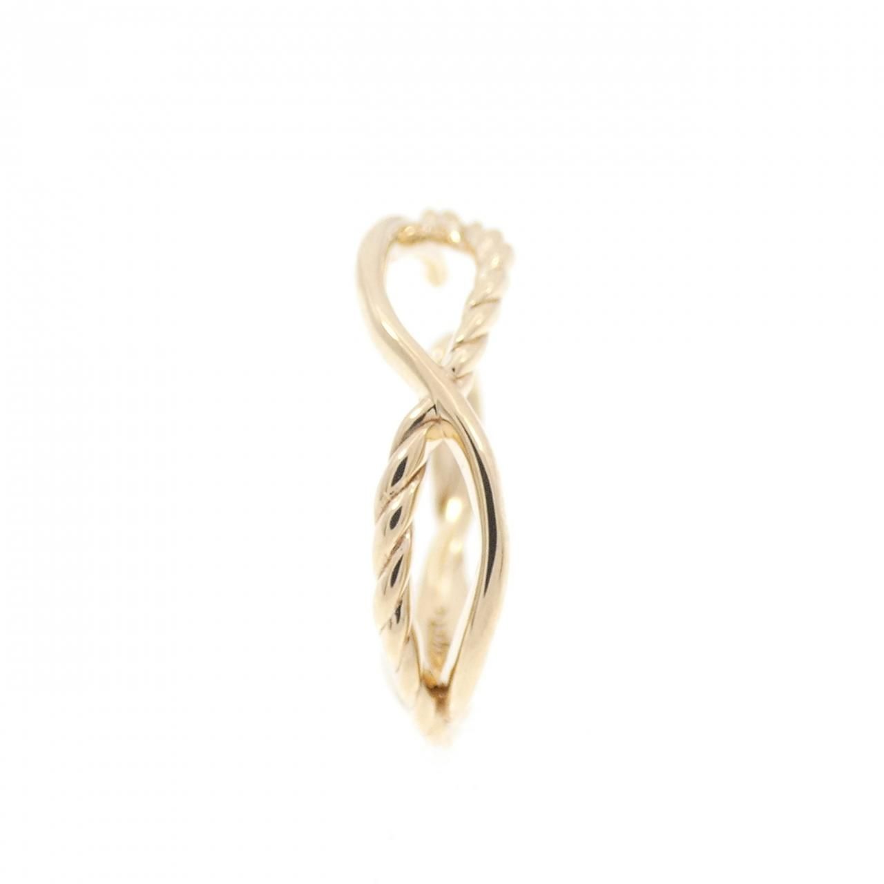 アガット K10YG イヤーカフ 片耳