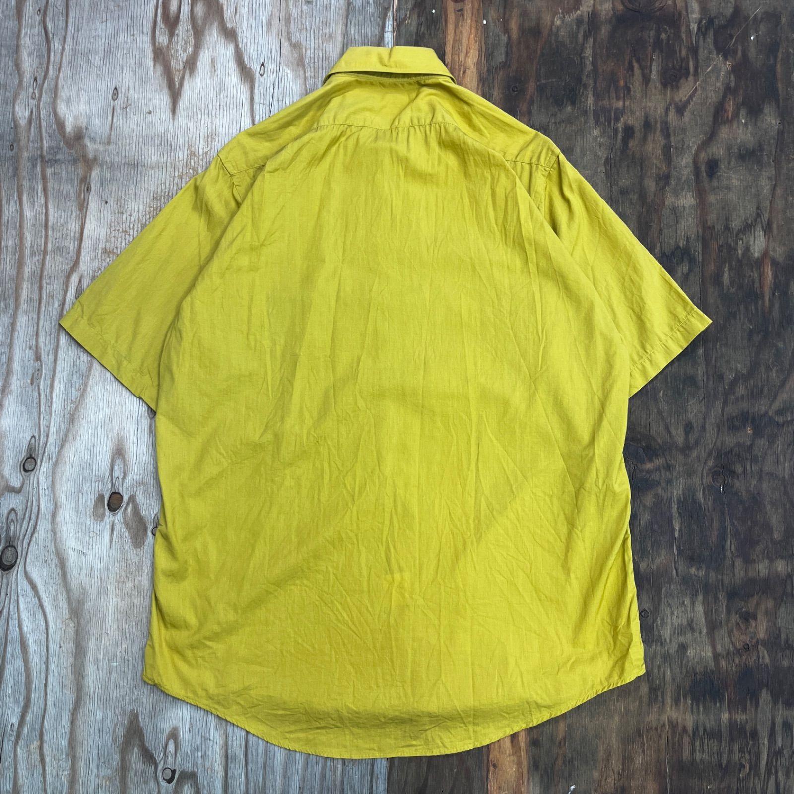 BURBERRYS バーバリーズ 半袖 ドレス カッター シャツ マスタード 
