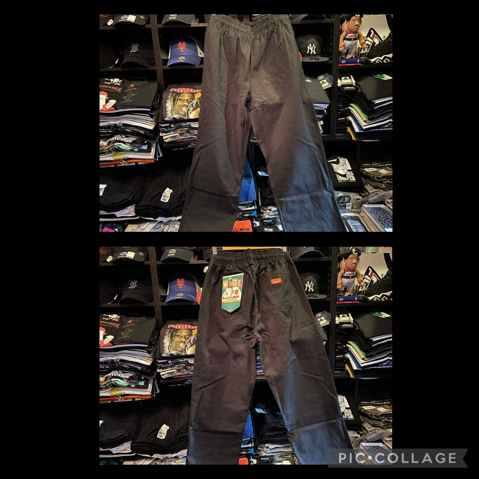 Cookman シェフパンツ Chef Pants Semiwide Duck Canvas Black Lサイズ