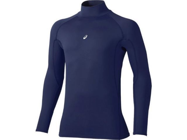 asics アシックス WARM BODY LAYRE-FX-LS ネイビー M BAB400 50 | スポーツ 運動 衣類 衣料品 服 ウエア ウェア 野球 ベースボール トップス インナー 肌着 長袖 ロングスリーブ アンダーシャツ 裏起毛 ス