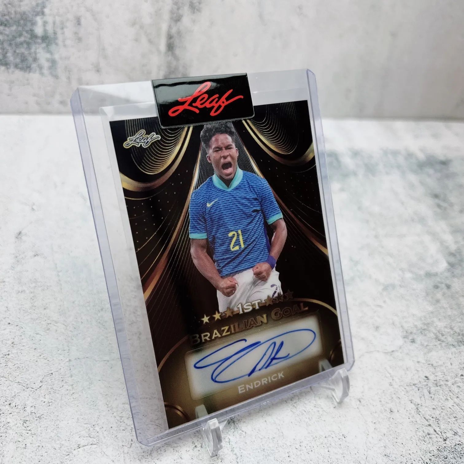 PSA鑑定済【完全限定生産】エンドリッキ直筆サインカードブラジル代表RC