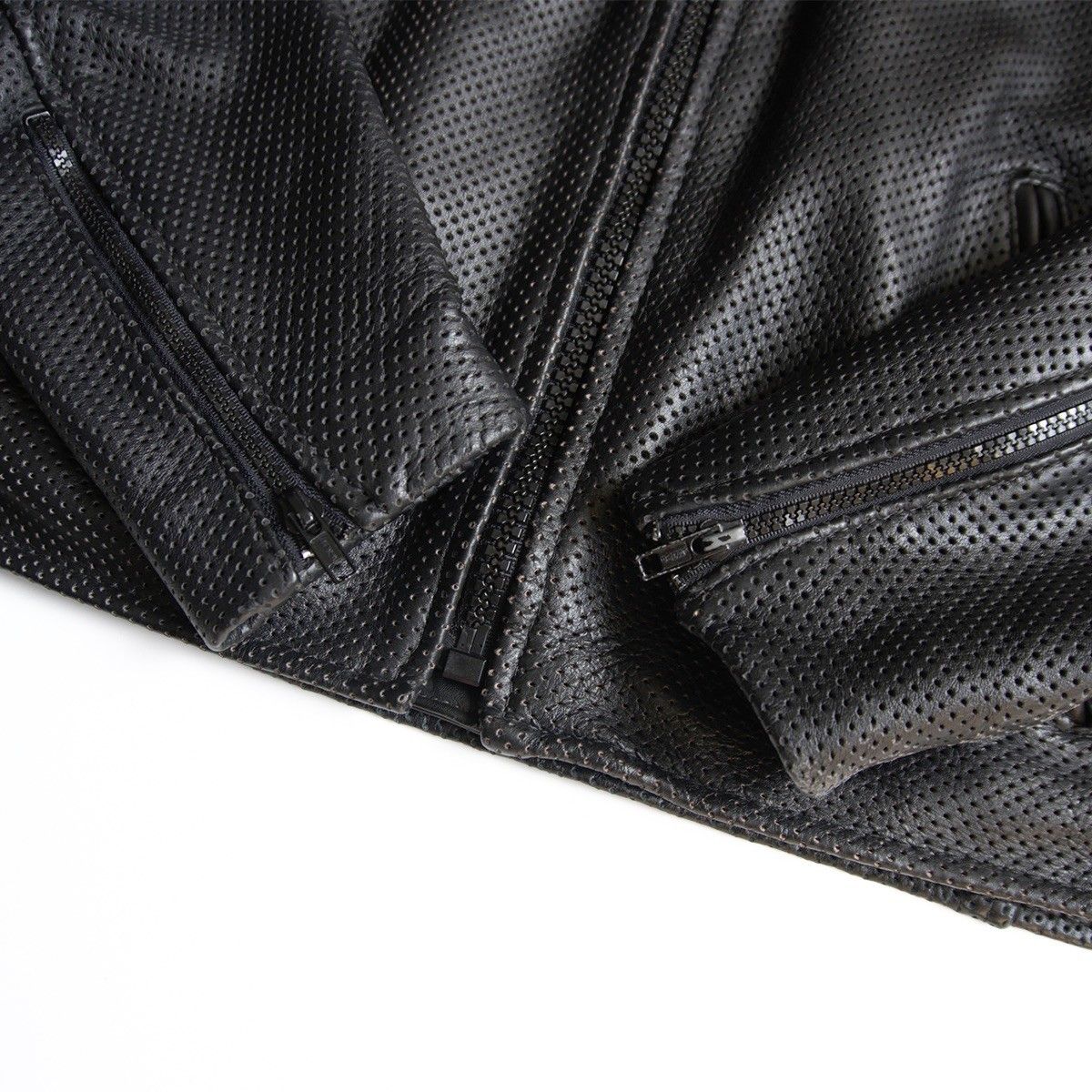 美品】 VANSON 【パンチング シングルライダースジャケット】L レザー