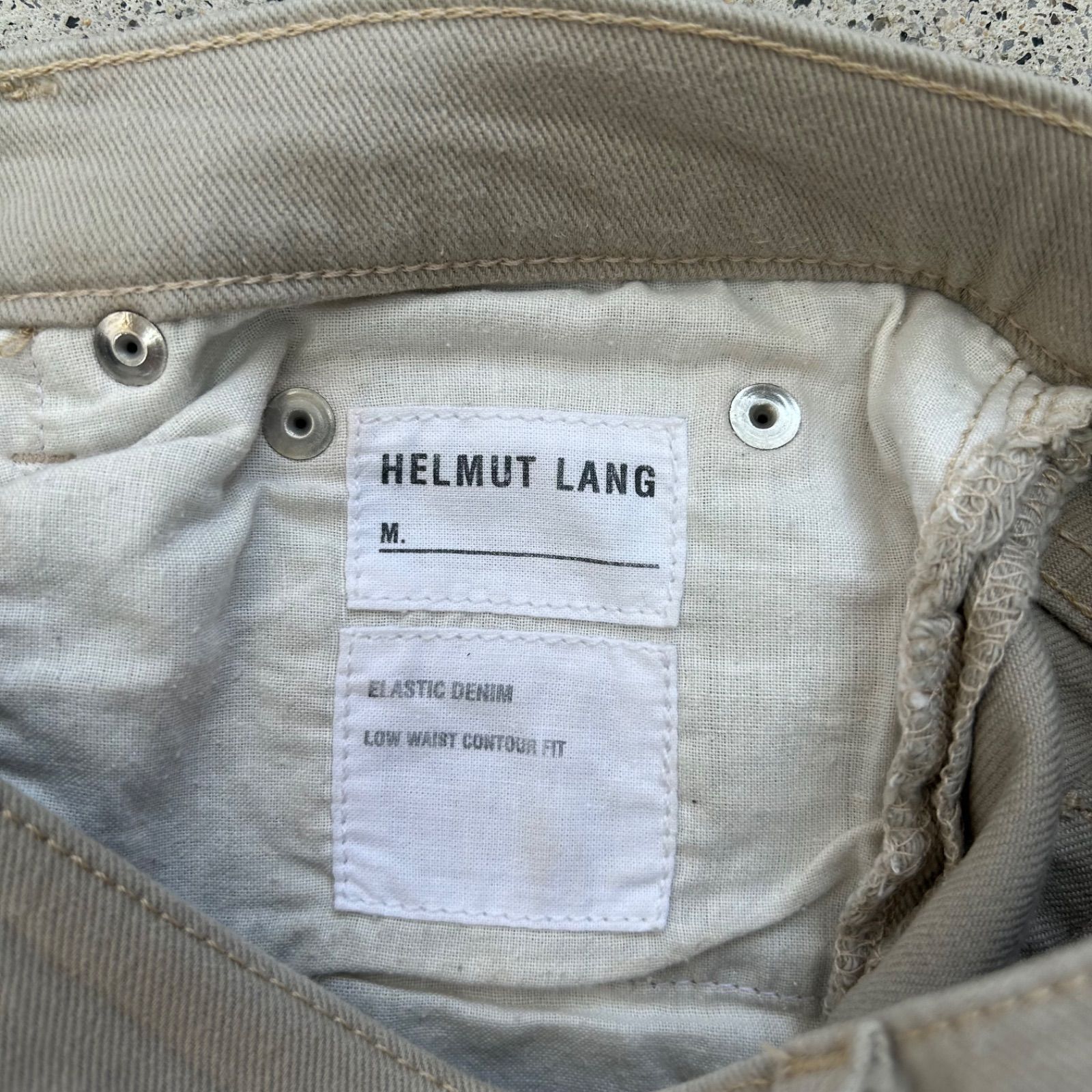 helmut lang denim pants