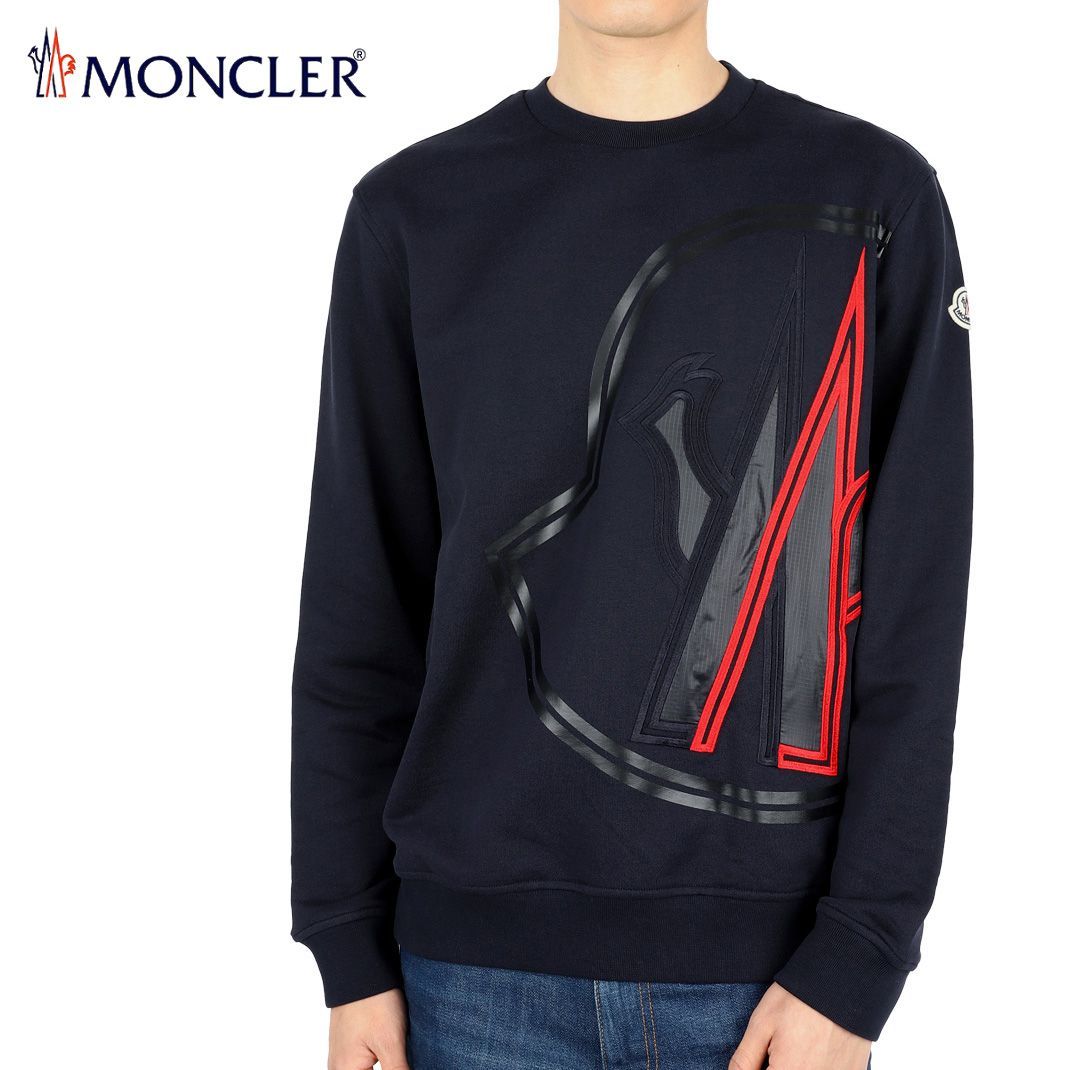 52 MONCLER モンクレール 8G00014 809KR ネイビー ロゴ スウェット