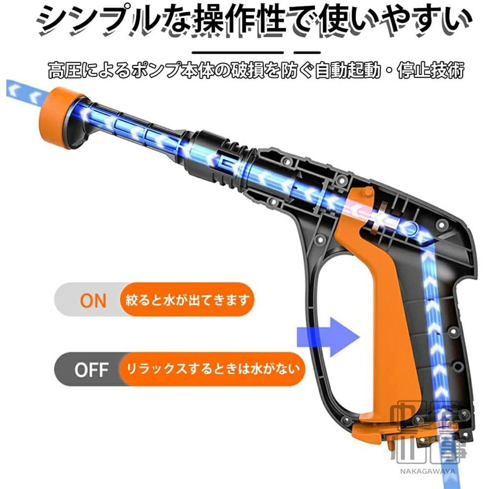 ポータブル高圧洗浄器 バッテリー