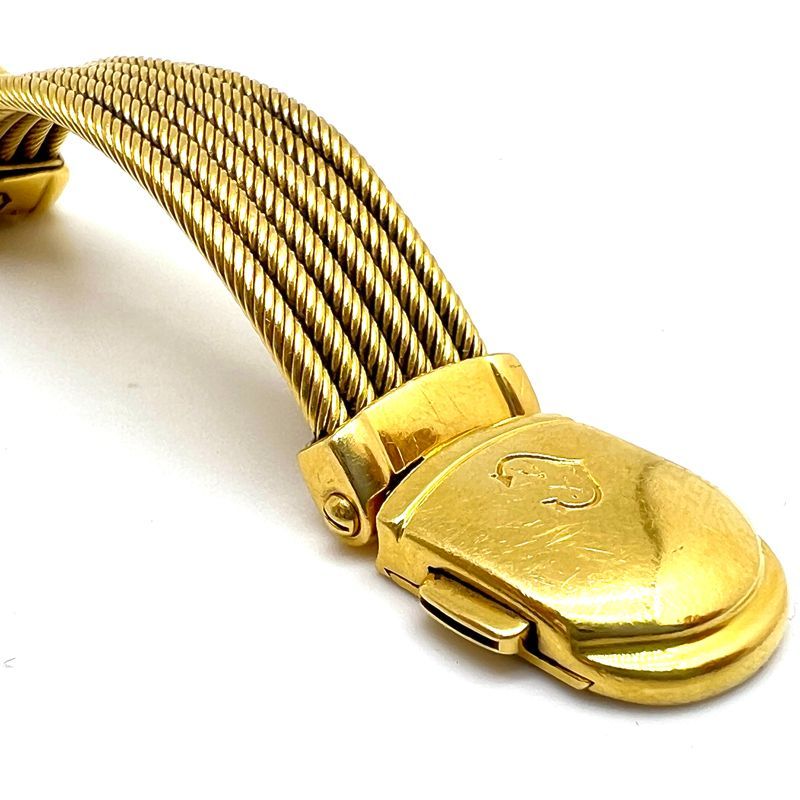 PHILIPPE CHARRIOL フィリップ　シャリオール　CELTIC ケルティック 金無垢 750　K18　ワイヤーブレス　ローマン　ダイヤ付き クォーツ　デイトチェンジ　バングルウォッチ　腕時計　時計　ウォッチ　レディース PHILIPPE CHARRIOL フィリップ シャリオール CELTIC ケルティック 金