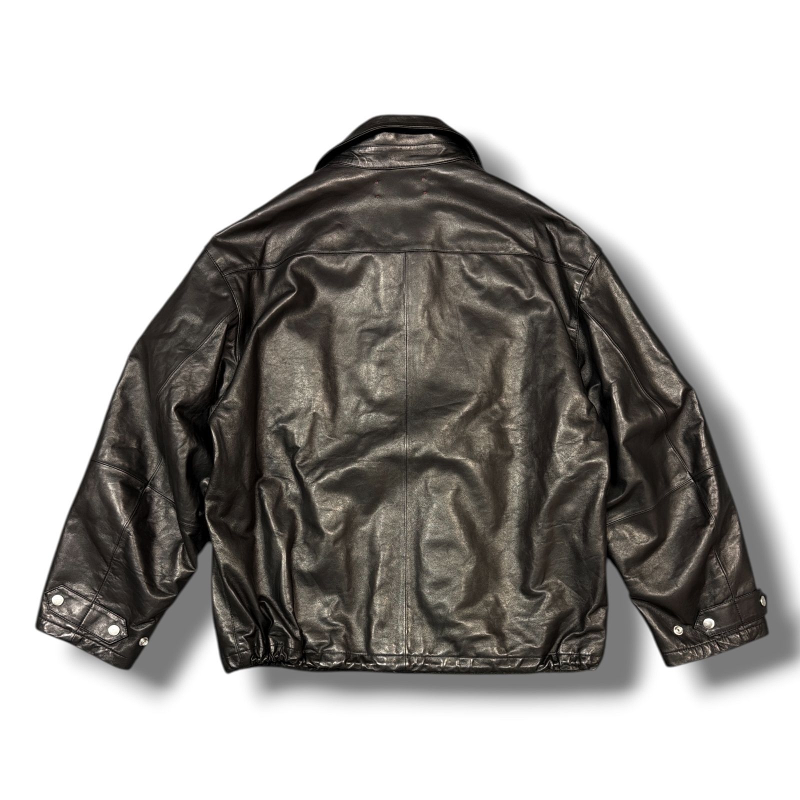 barbell object attic別注 leather 3b jkt レザージャケット ジップ