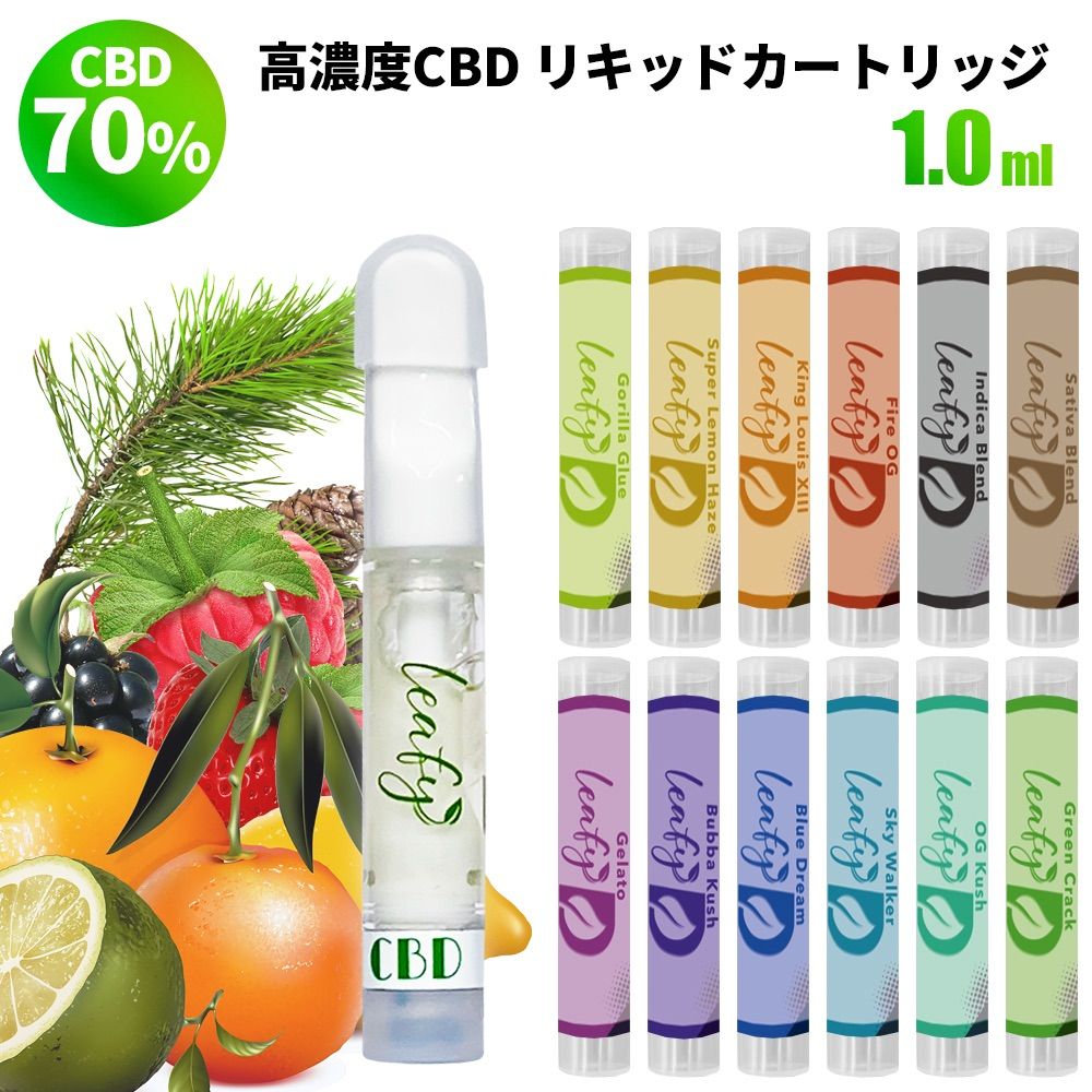 ご予約品】 Leafy CBD 510 スレッド 規格 バッテリー ブルー リール