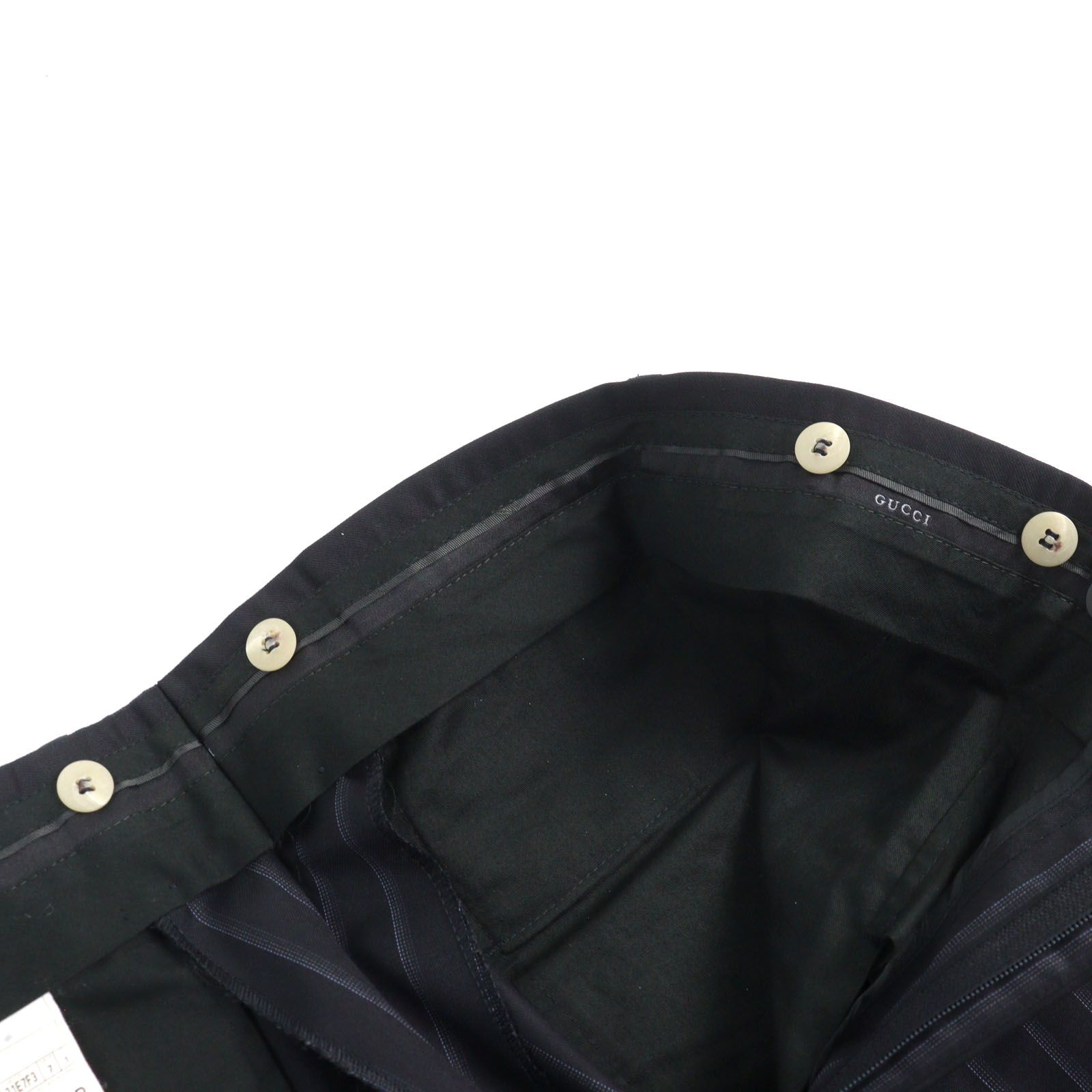 【希少XL 極美品】GUCCI グッチ 紺ブレザー 金ボタン ネイビー 42 ネイビー（紺）系 GUCCI(グッチ) スーツ(メンズ) - 海外通販のBUYMA