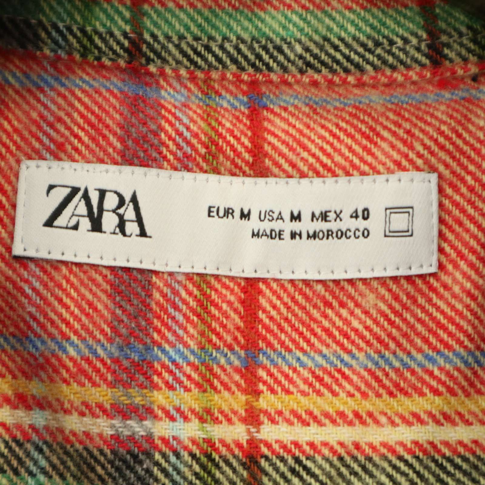 ZARA ザラ マン 現行タグ☆ 秋冬 長袖 マルチカラー チェック