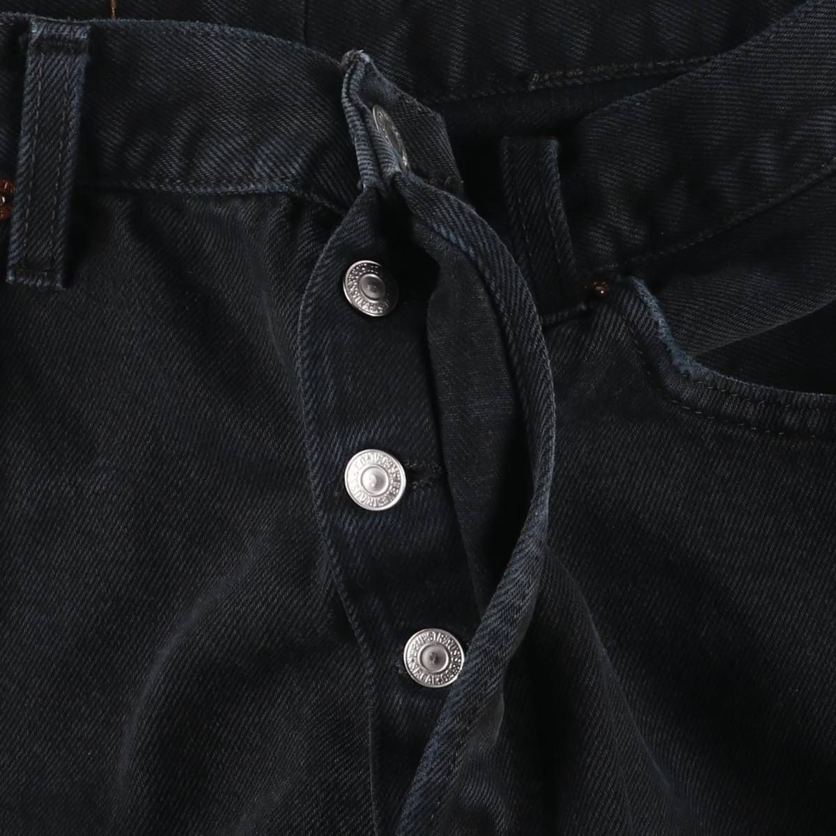 古着 90年代 リーバイス Levi's 501-0165 ブラックデニム ストレート