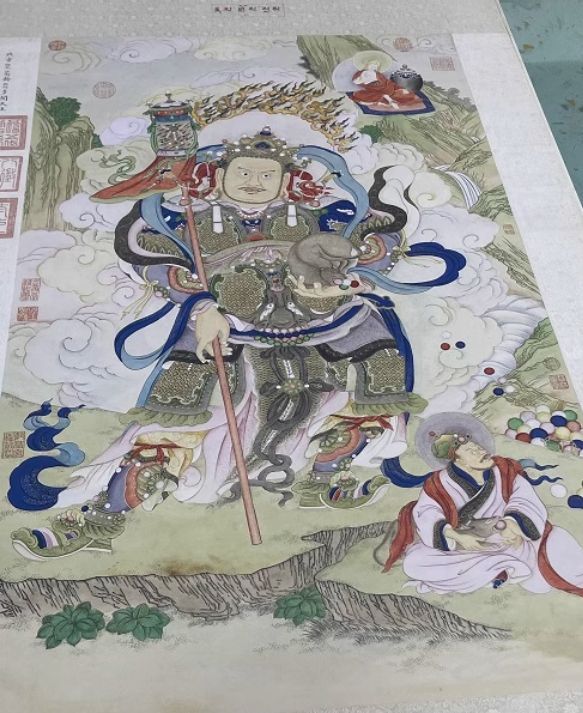 工筆 仏画奉納掛け軸縦幅