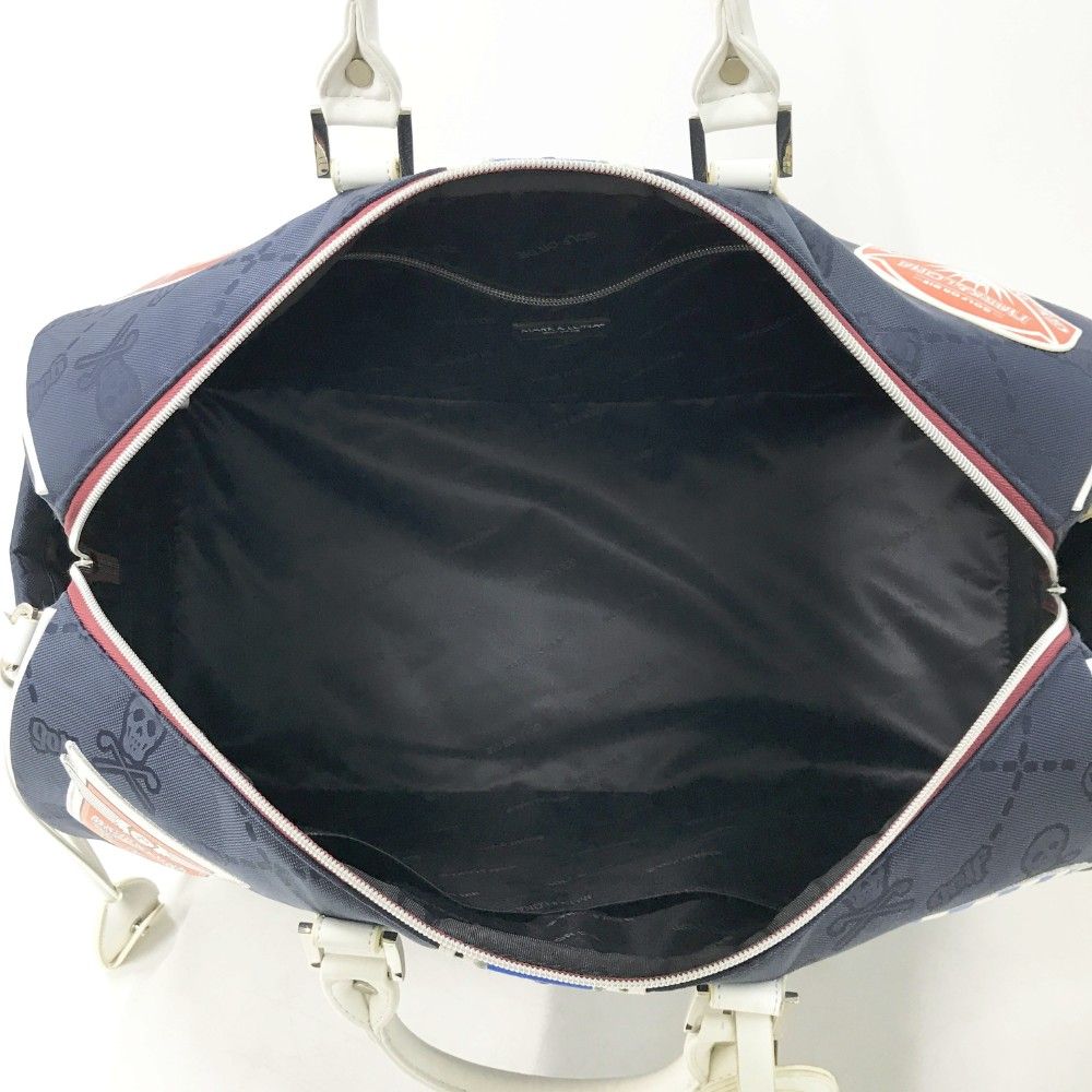 MARK&LONA マークアンドロナ 2層式 ボストンバッグ ワッペン スカル 総