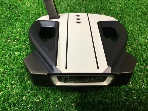 テーラーメイド Spider EX NAVY WHITE スモールスラント 33インチ パター PT スチール フレックスその他 メンズ 男性用 右利き 右用 Cランク ゴルフクラブ